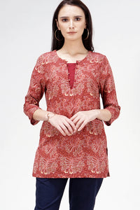 Kemeja Lengan Panjang Severus Maroon