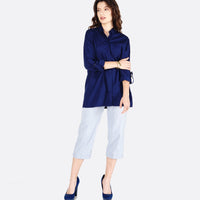 Kemeja Lengan Panjang Nany Navy