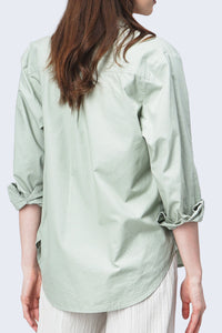 Kemeja Lengan Panjang Rosalien Light Green