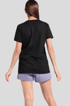 T-Shirt Lengan Pendek Amaia Black