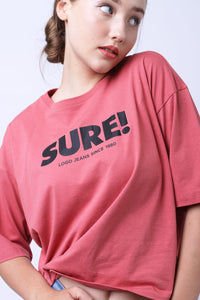 T-Shirt Lengan Pendek Talia Mineral Red