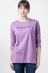 T-Shirt Lengan Panjang Sioned Purple