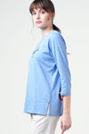 T-Shirt Lengan Panjang Licia Light Blue