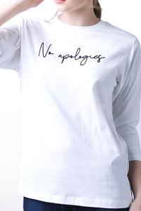 T-Shirt Lengan Panjang Saleya Offwhite