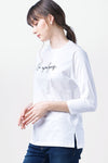 T-Shirt Lengan Panjang Saleya Offwhite