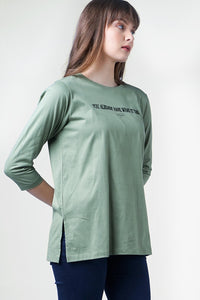T-Shirt Lengan Panjang Elleta Green