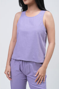Blouse Tanpa Lengan Sevilla Purple