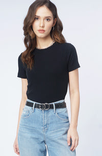 T-Shirt Lengan Pendek Bona Black