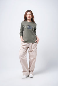T-Shirt Lengan Panjang Daphne Olive