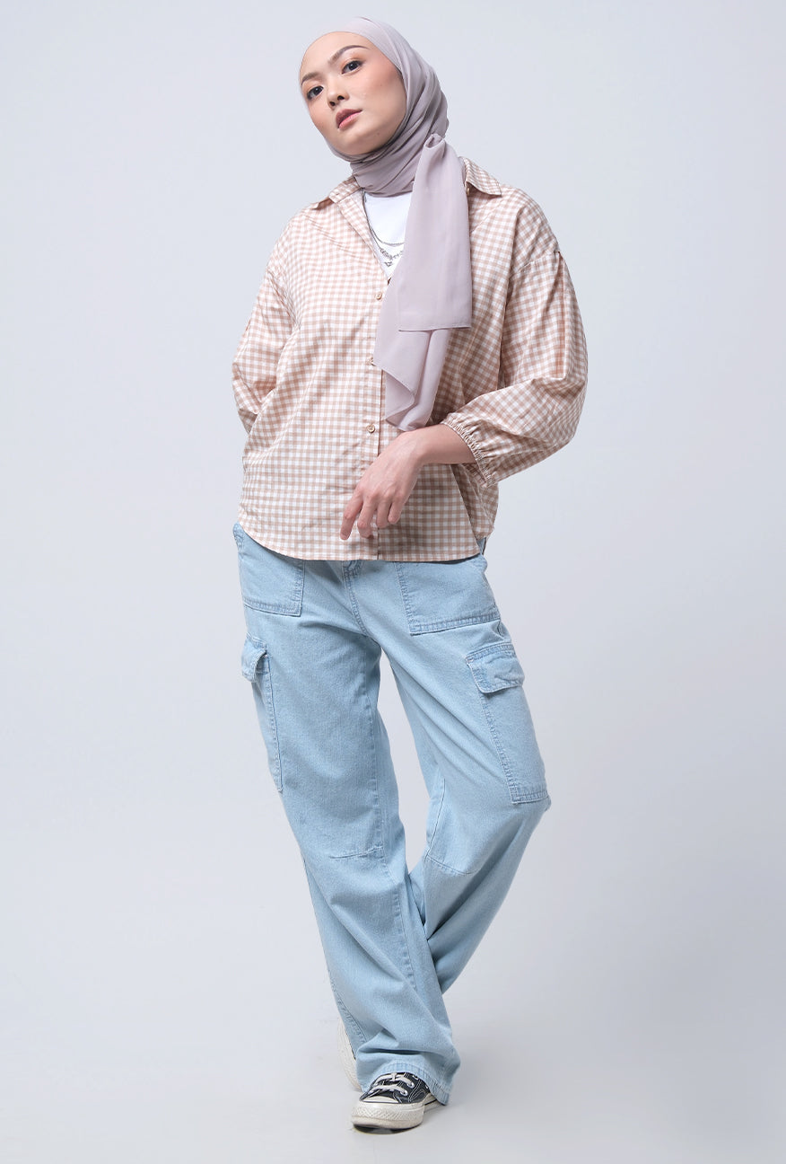 Jeans Cargo Misha Light Blue Cargo
