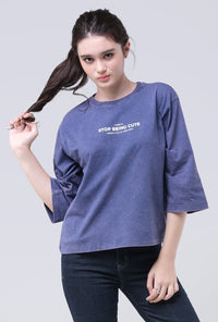 T-Shirt Lengan Pendek Marinza Blue