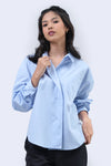 Kemeja Lengan Panjang Elysian Baby Blue