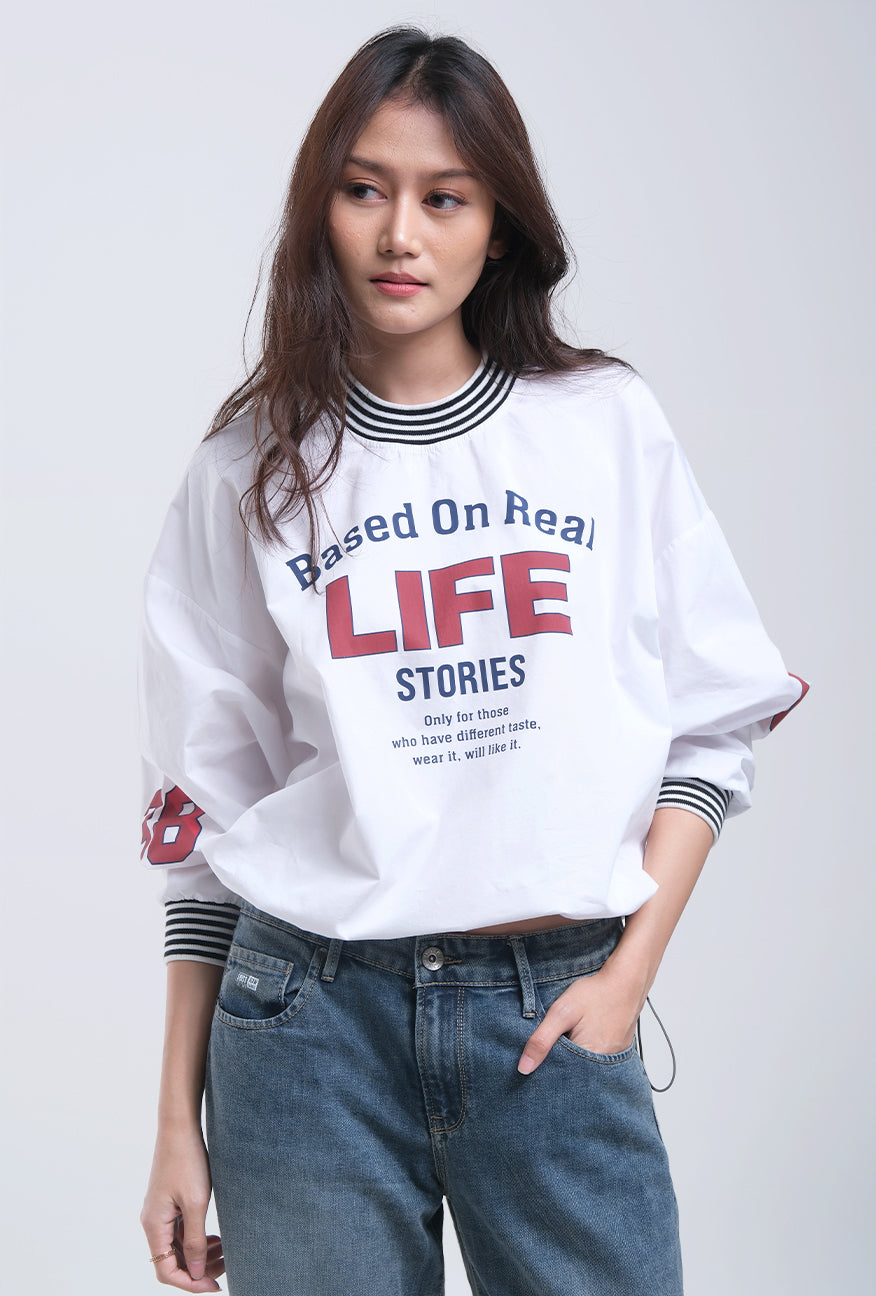 Blouse Lengan Panjang Cevarla White 2.0
