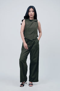 Kemeja Tanpa Lengan Enya Top Army