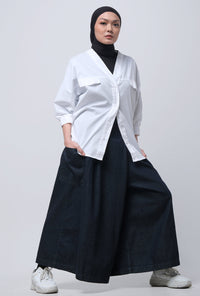 Celana Panjang Ayara Dark Blue Denim