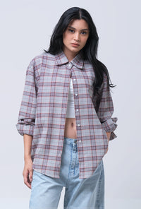 Kemeja Lengan Panjang Axela Grey Green