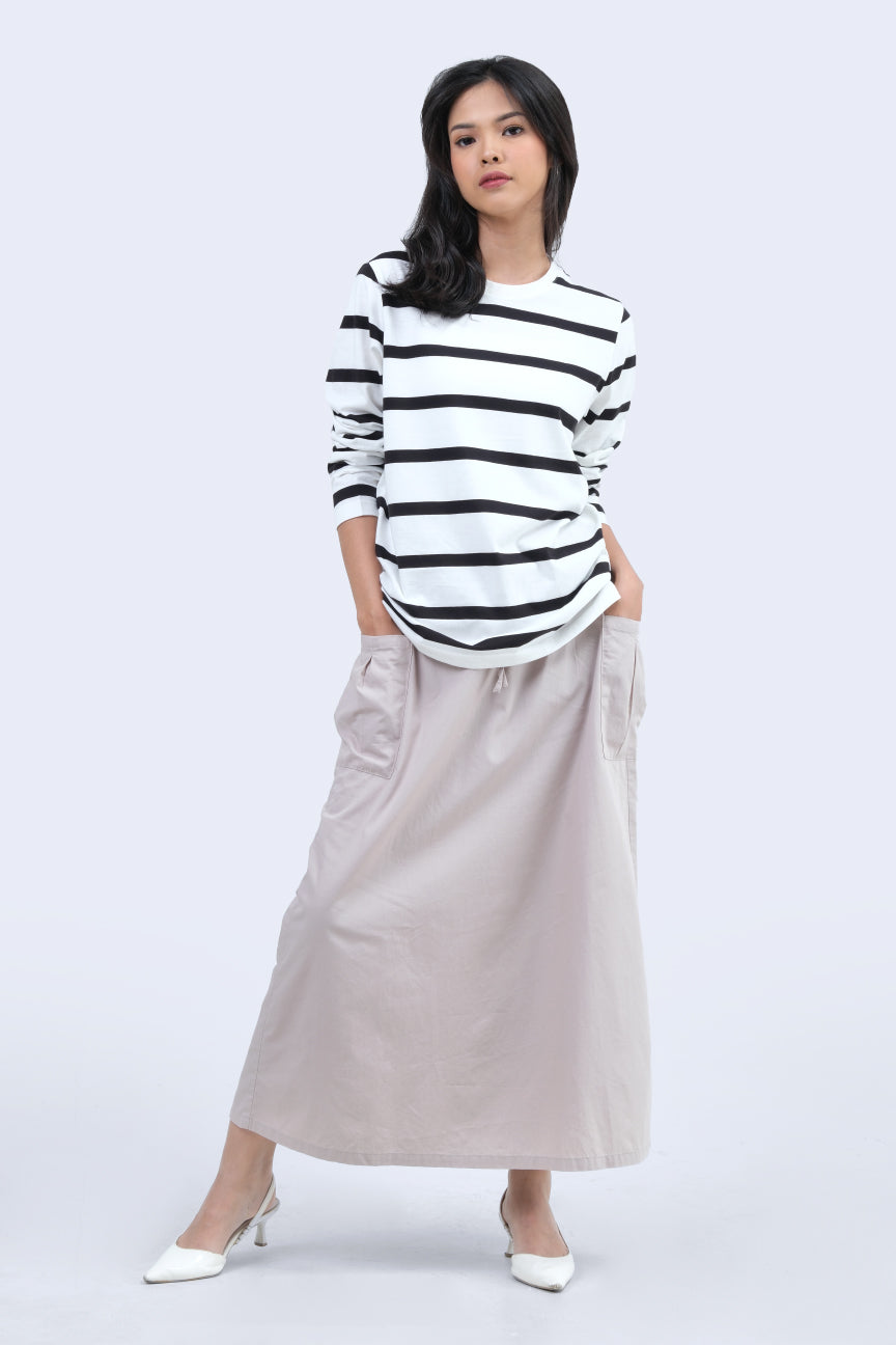 Rok Panjang Leanura Cream