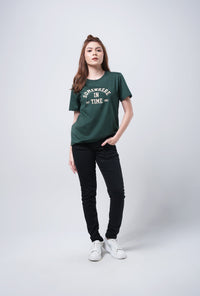 T-Shirt Basic Lengan Pendek Dania Dark Green