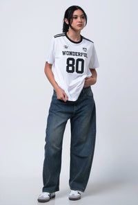 T-Shirt Lengan Pendek Regular Grier Offwhite