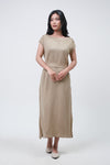 Dress Tanpa Lengan Barenca Khaki Online