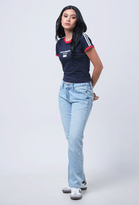 Baby Tee Veja Navy