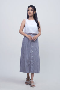 Rok Pendek Allura Grey White Online