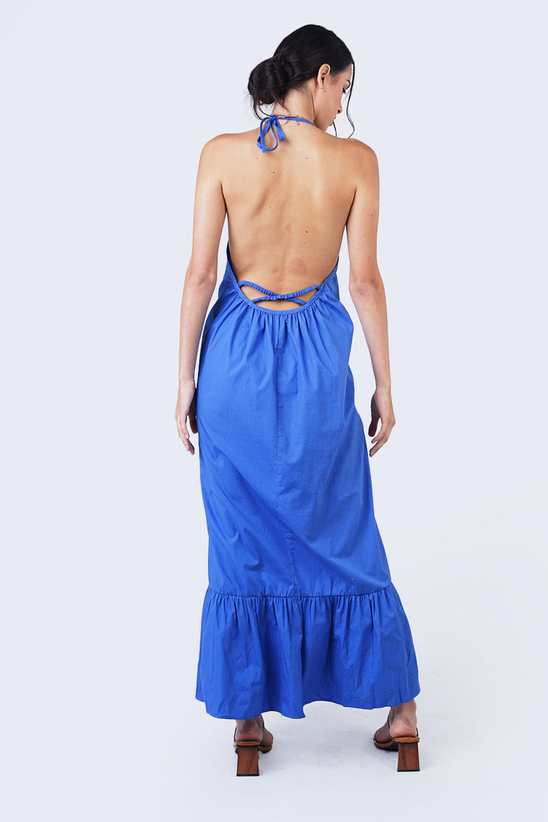 Dress Tanpa Lengan Kallia Blue Online