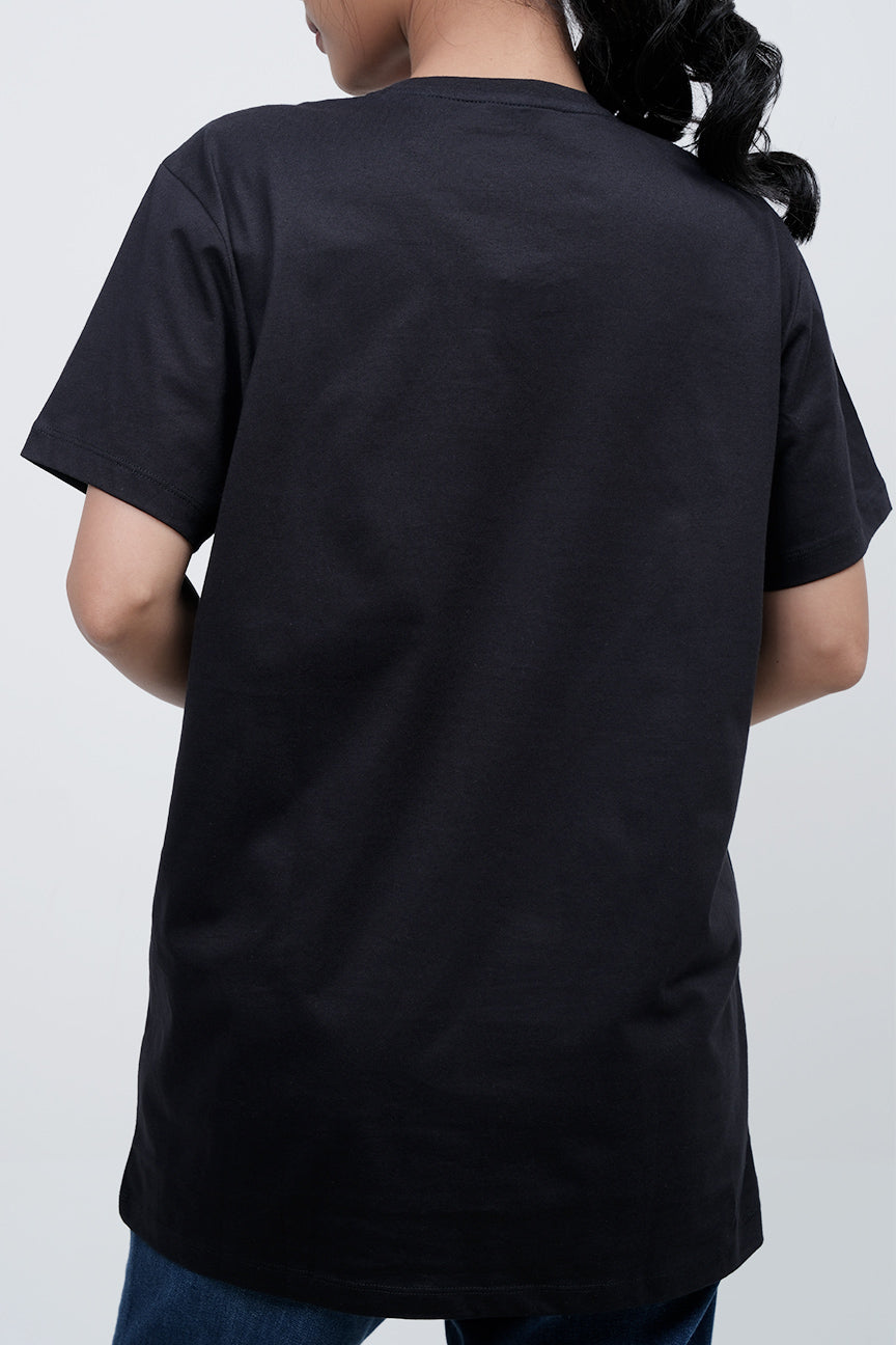 T-Shirt Lengan Pendek Maella Black