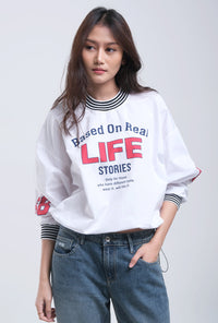Blouse Lengan Panjang Cevarla White