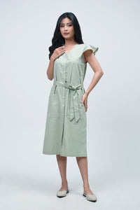 Dress Lengan Pendek Edlin Light Green Online