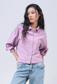 Kemeja Margin Lavender