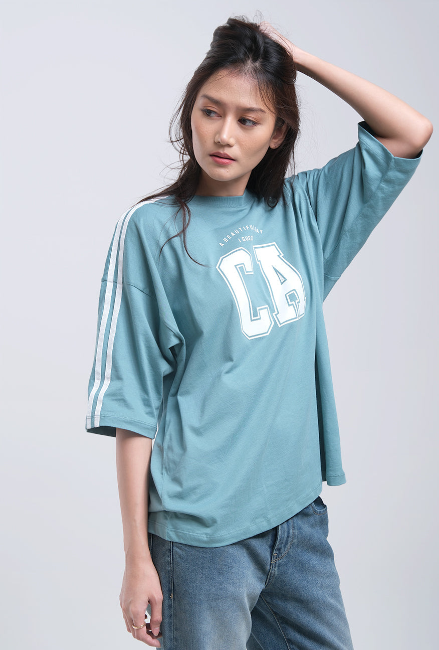 T-Shirt Lengan Pendek Nadlin Green