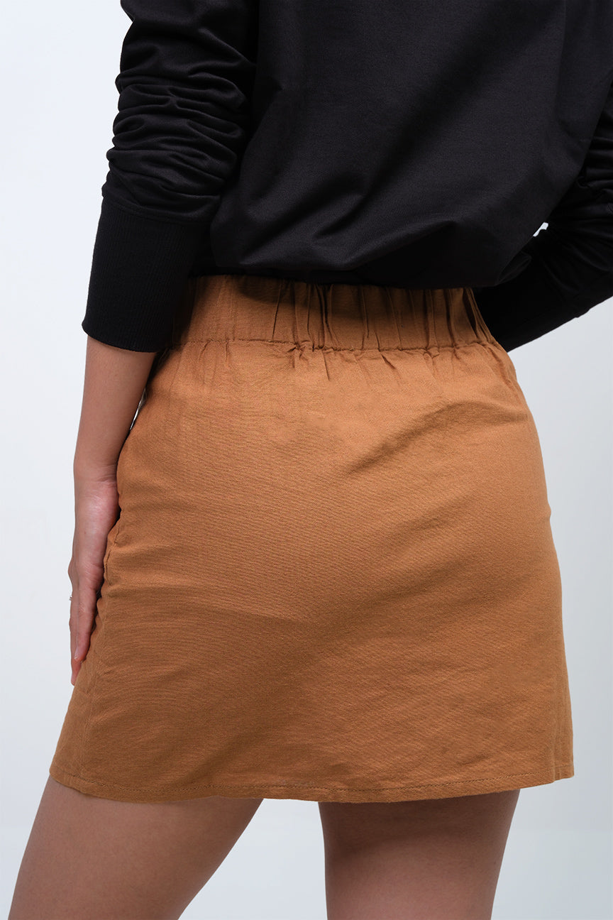 Rok Pendek Luna Medium Brown Online
