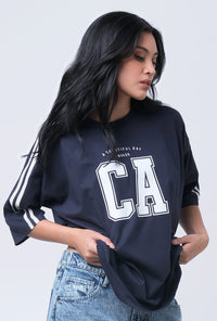 T-Shirt Lengan Pendek Nadlin Navy