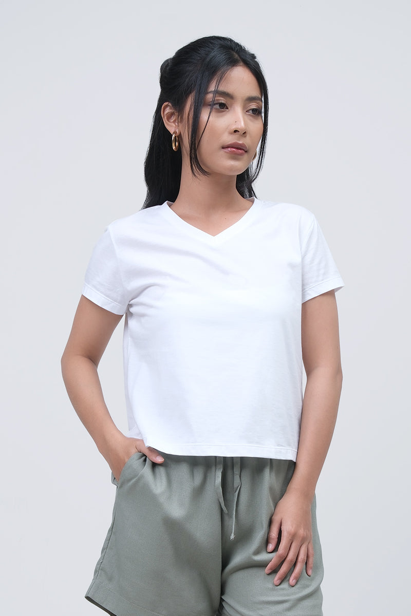 T-Shirt Lengen Pendek Sila Offwhite