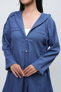 Kemeja Lengan Panjang Quirina Blue