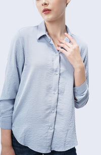 Kemeja Lengan Panjang Debila Light Blue