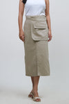Rok Midi Clarissa Khaki Online