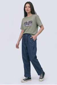 Celana Panjang Regular Nicoline Dark Blue