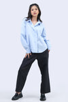 Kemeja Lengan Panjang Elysian Baby Blue
