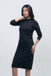 Dress Lengan Panjang Vienary Black