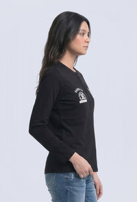 T-Shirt Lengan Panjang Mesh Black