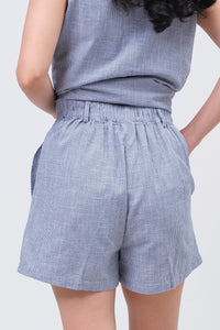 Celana Pendek Celsie Blue White Online