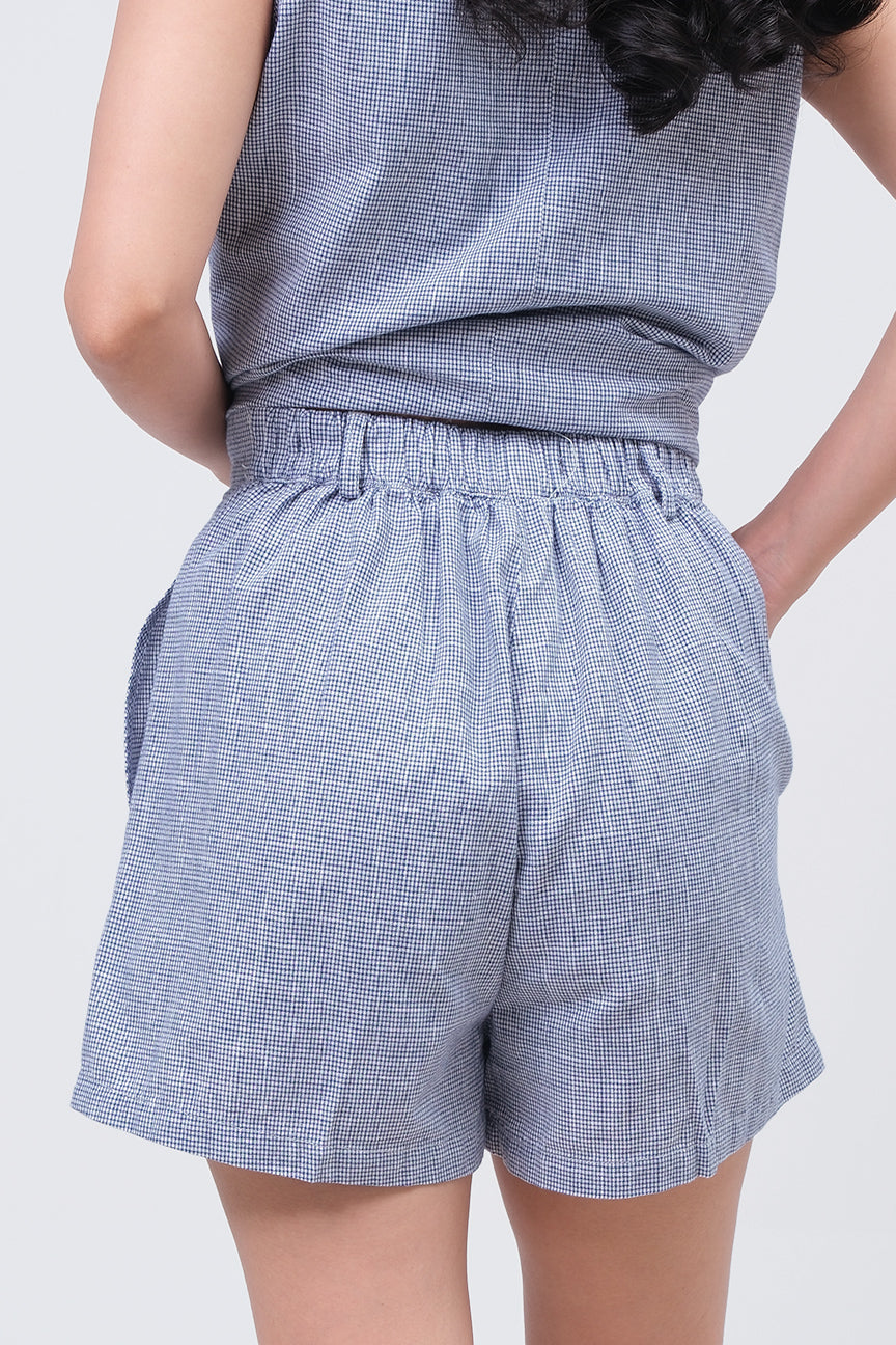Celana Pendek Celsie Blue White Online