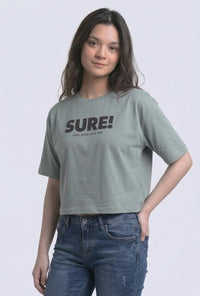 T-Shirt Lengan Pendek Talia Dusty Green