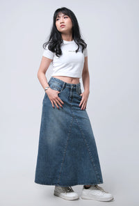 Rok Panjang Luna Medium Blue