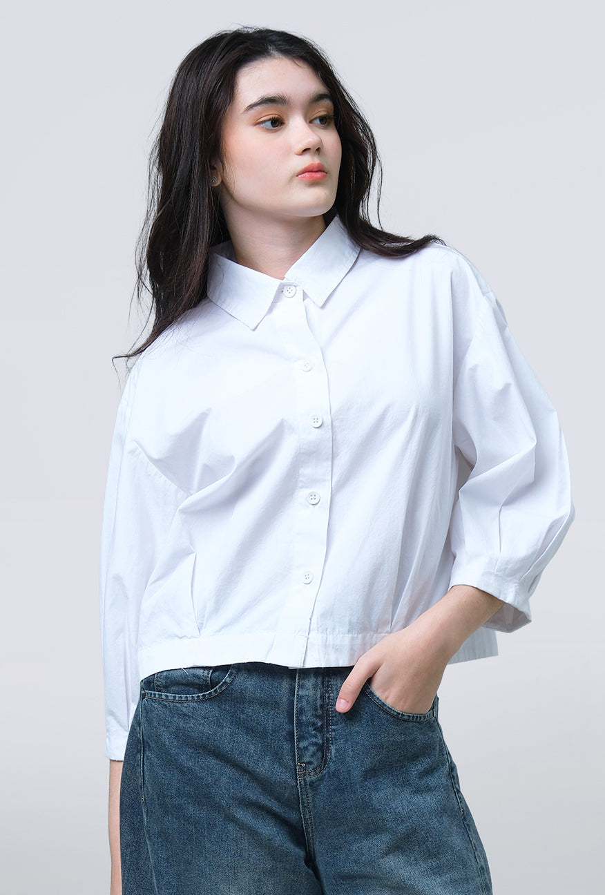 Kemeja Gemma White Exclusive Online