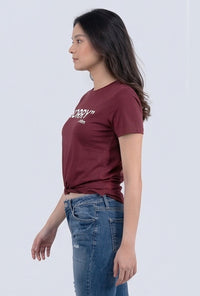 T-Shirt Lengan Pendek Him Maroon