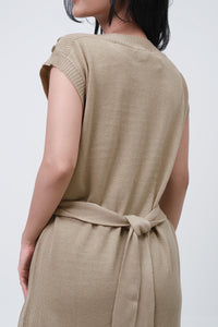 Dress Tanpa Lengan Barenca Khaki Online
