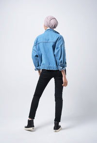 Jaket Denim Makayla Medium Blue